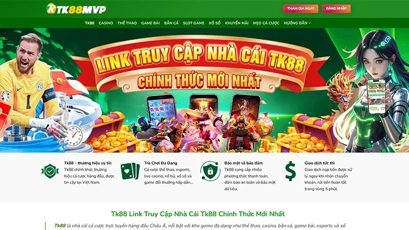 Truy cập link đăng ký Tk88 chính thức