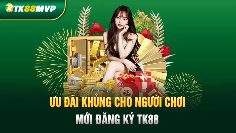 Ưu đãi khủng cho người chơi mới đăng ký Tk88