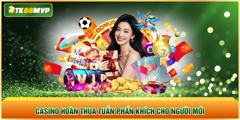 Casino hoàn thua tuần phấn khích cho người mới Casino hoàn thua tuần phấn khích cho người mới
