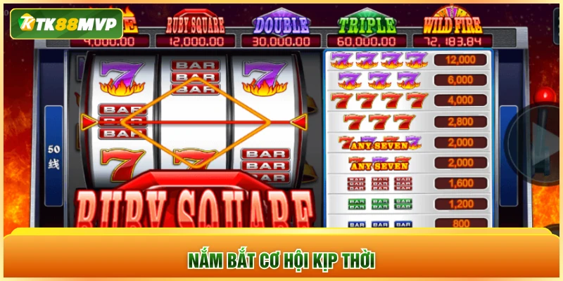 Nắm bắt cơ hội kịp thời Nắm bắt cơ hội kịp thời