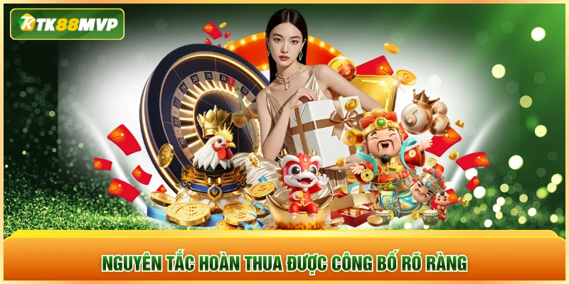 Nguyên tắc hoàn thua được công bố rõ ràng Nguyên tắc hoàn thua được công bố rõ ràng